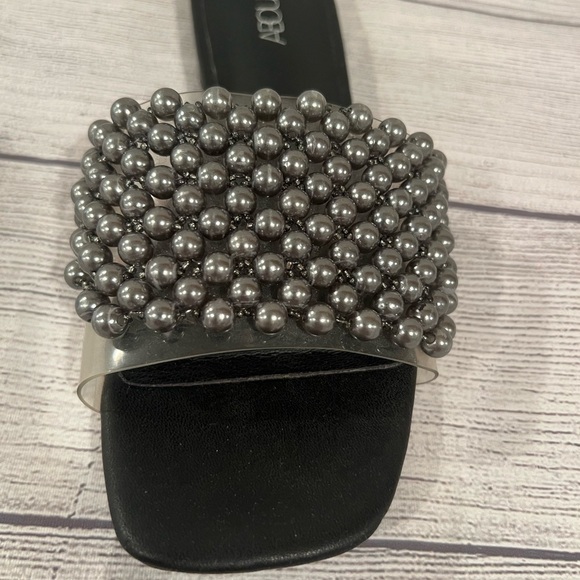 Abound Black Pearl Embellished Women's Sandals/size 6M - Picture 10 of 12